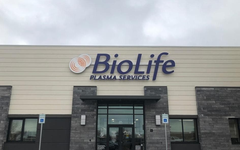 BioLife plasma donation center Fort Worth, TX