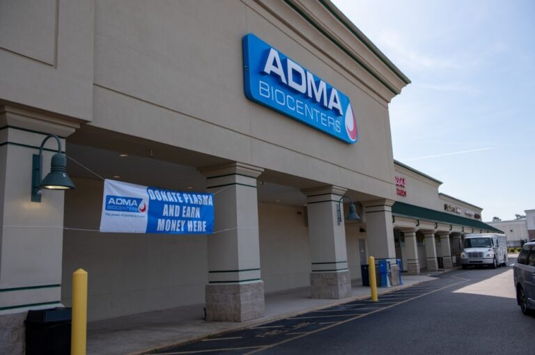 Plasma Donation at ADMA BioCenters Goose Creek, SC