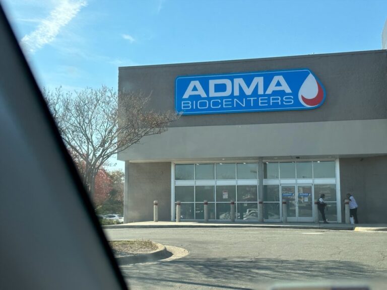 Plasma Donation at ADMA BioCenters Greensboro, NC