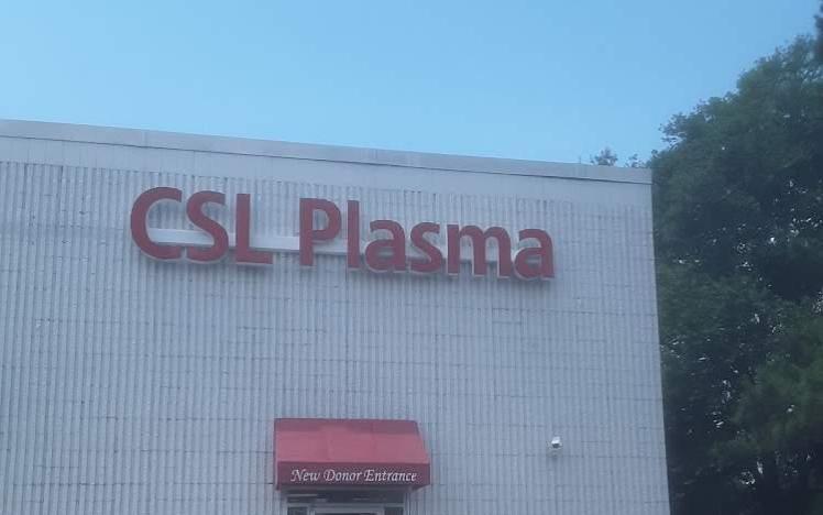 Plasma Donation at CSL Plasma Charleston, SC