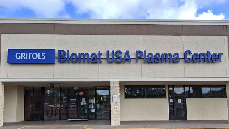 Plasma Donation at Grifols Biomat USA Melbourne, FL