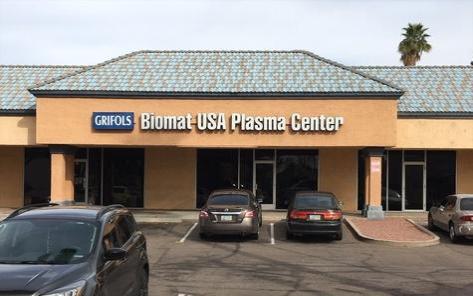 Plasma Donation at Grifols Biomat USA Mesa, AZ