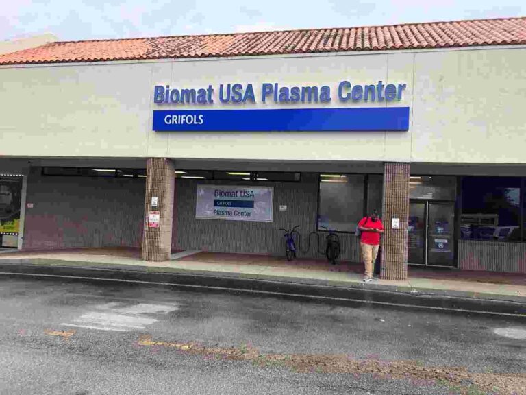 Plasma Donation at Grifols Biomat USA Ocala, FL
