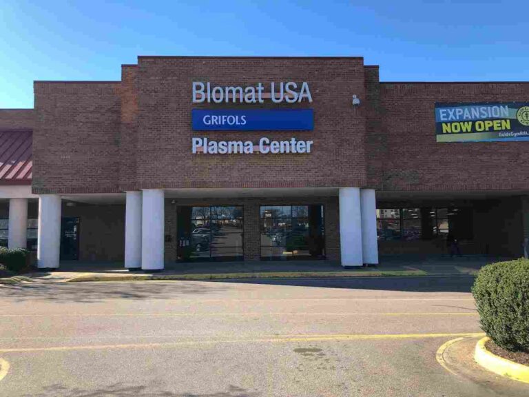 Plasma Donation at Grifols Biomat USA Richmond, VA