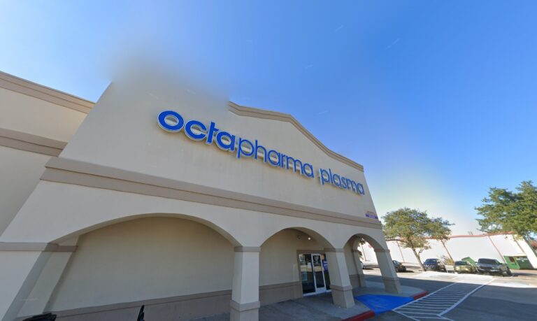 Plasma Donation at Octapharma Plasma Pasadena, TX