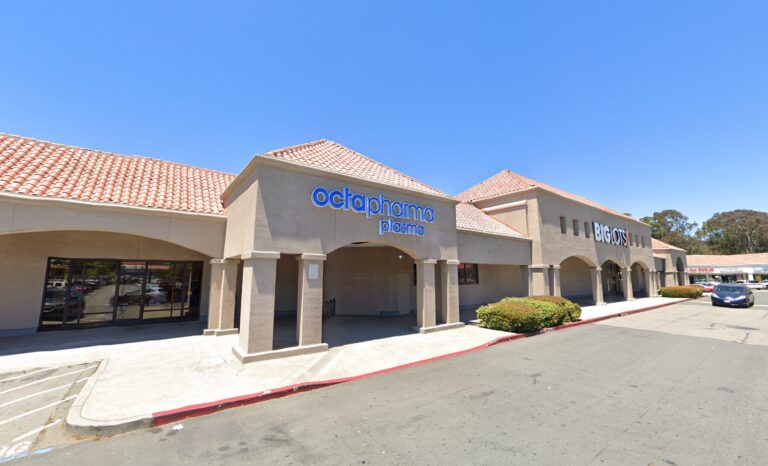 Plasma Donation at Octapharma Plasma San Pablo, CA